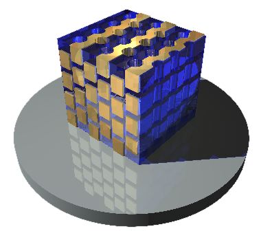 3d crystal picture